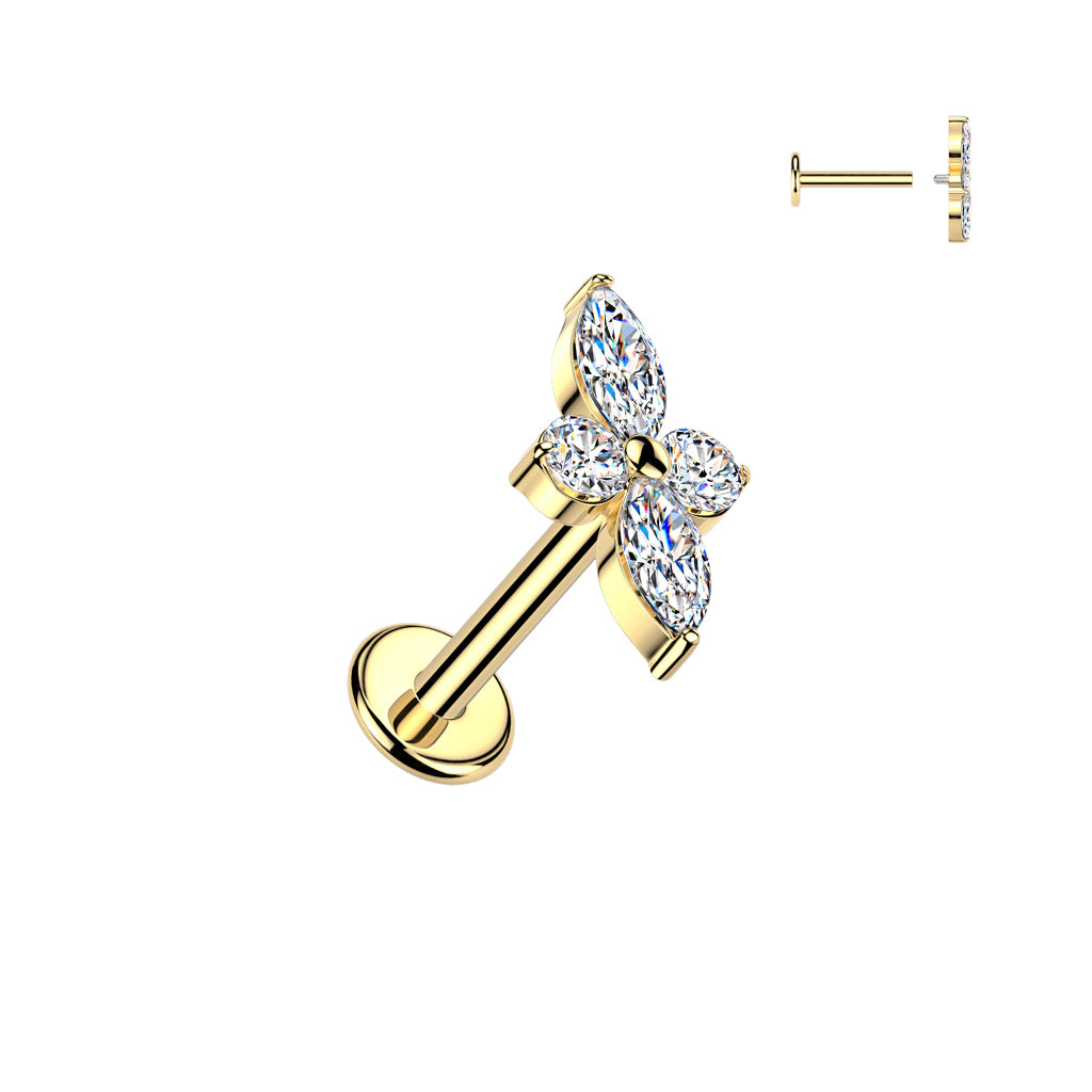 Piercing Exclusivo Titanio Grado Implante 3mm 16GA