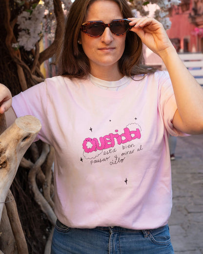 Playera Querida x Yes Dear Rosa Talla M - 2