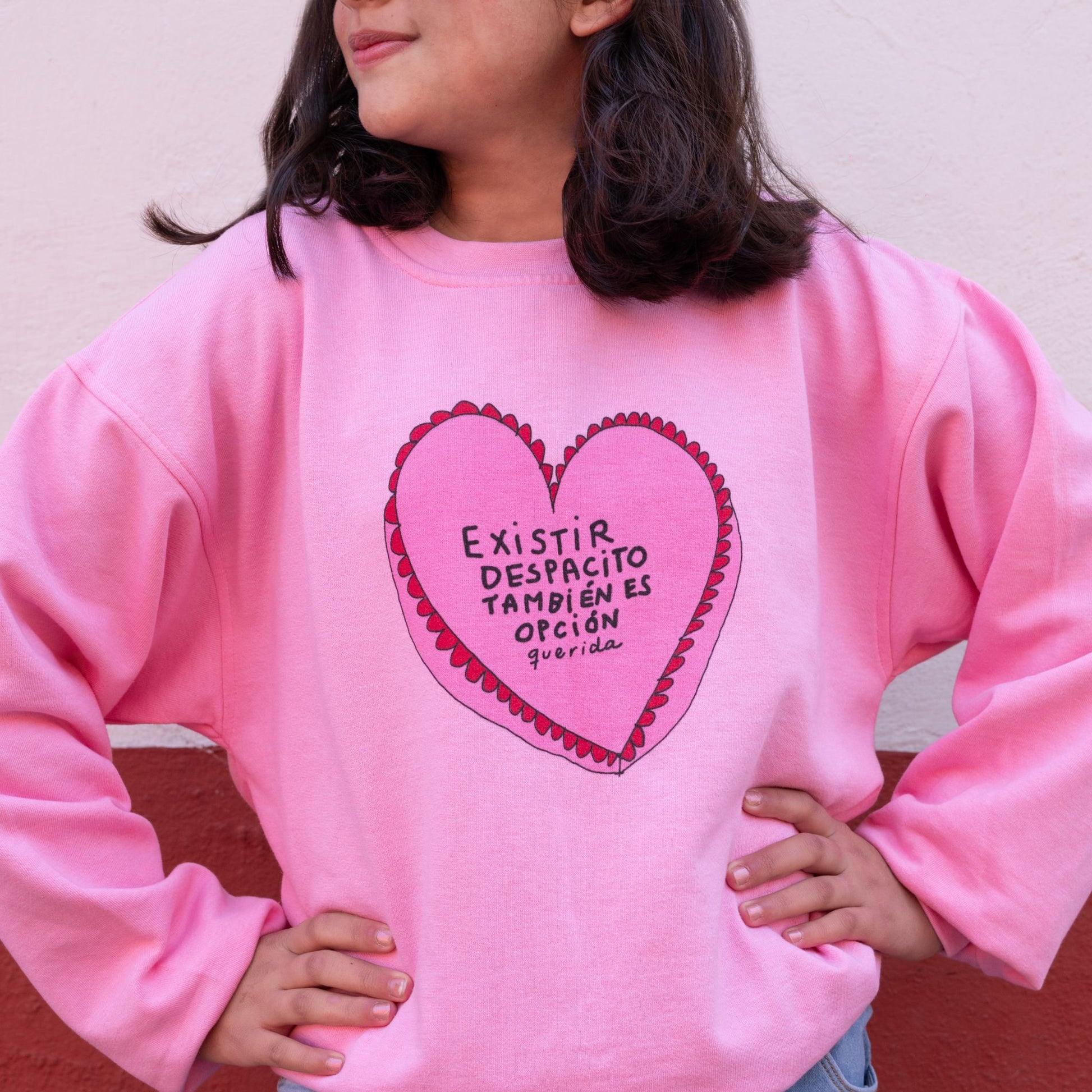 Sudadera Querida x Yes Dear Corazón Pastel Talla CH - 4