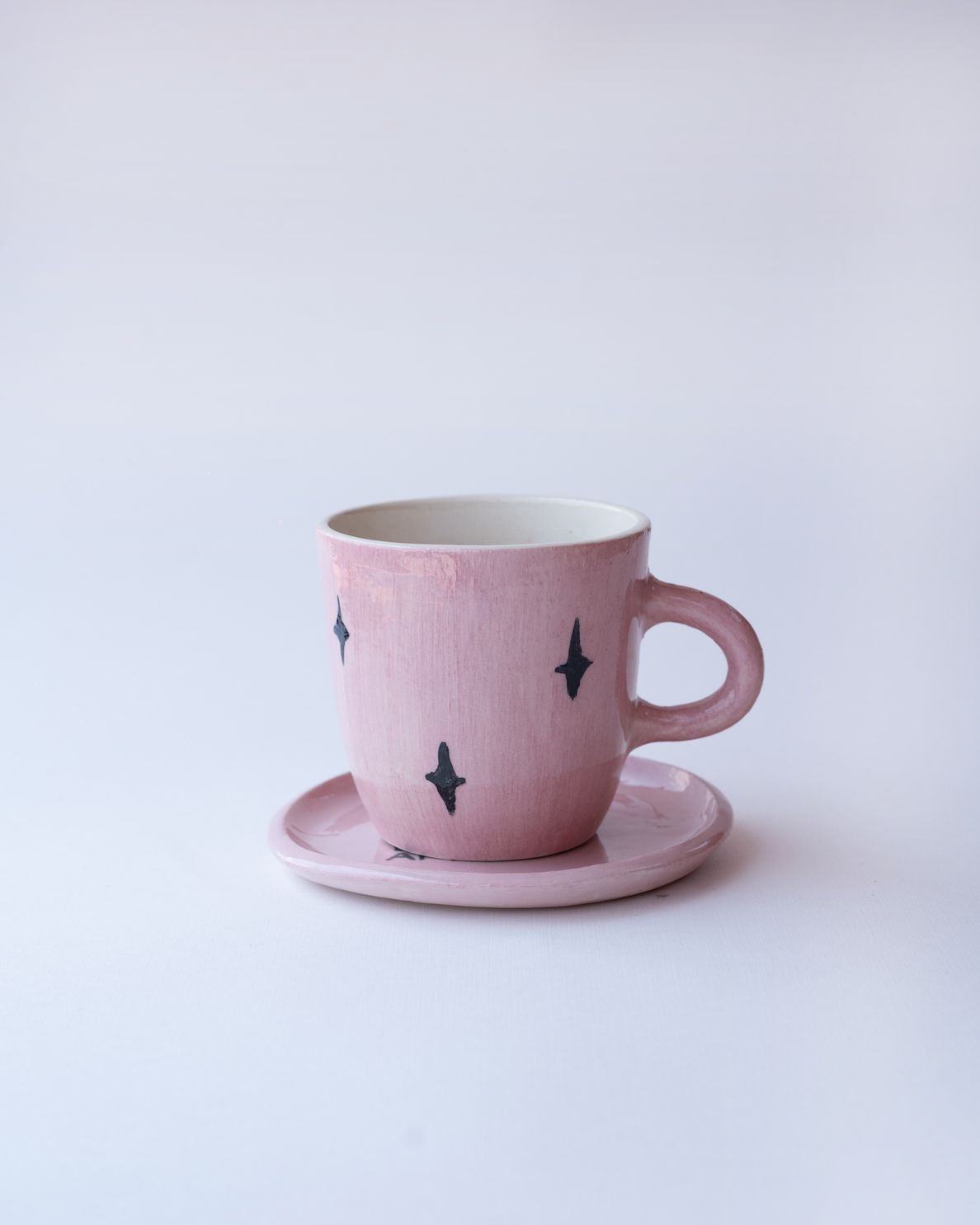 Taza y Plato Querida x Yes Dear Modelo "Estrellas" - 1