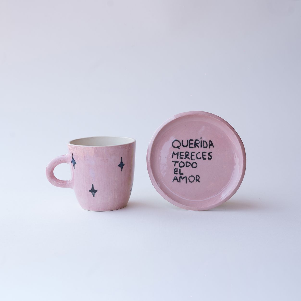 Taza y Plato Querida x Yes Dear Modelo "Estrellas" - 2