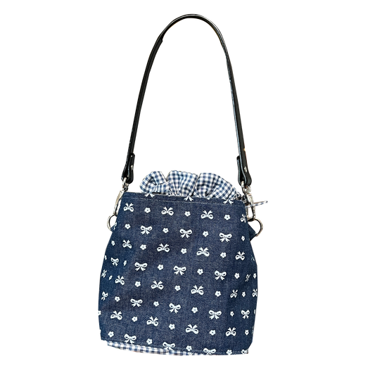 bucket bag jeans with bows  - 1
