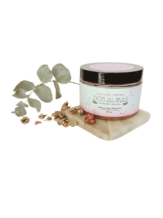 Exfoliante Corporal de Sal del Mar Muerto y del Himalaya, toronja, fresas, rosas y chía - 1