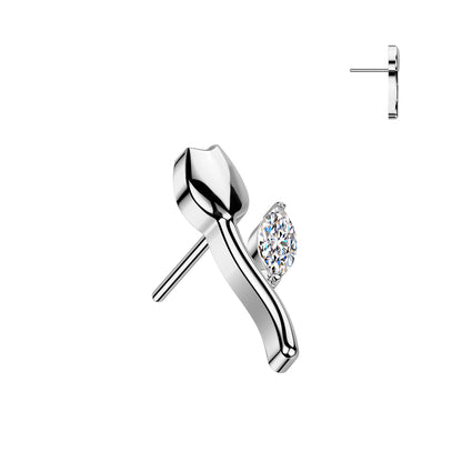 Piercing Exclusivo Titanio Grado Implante 3mm 16GA